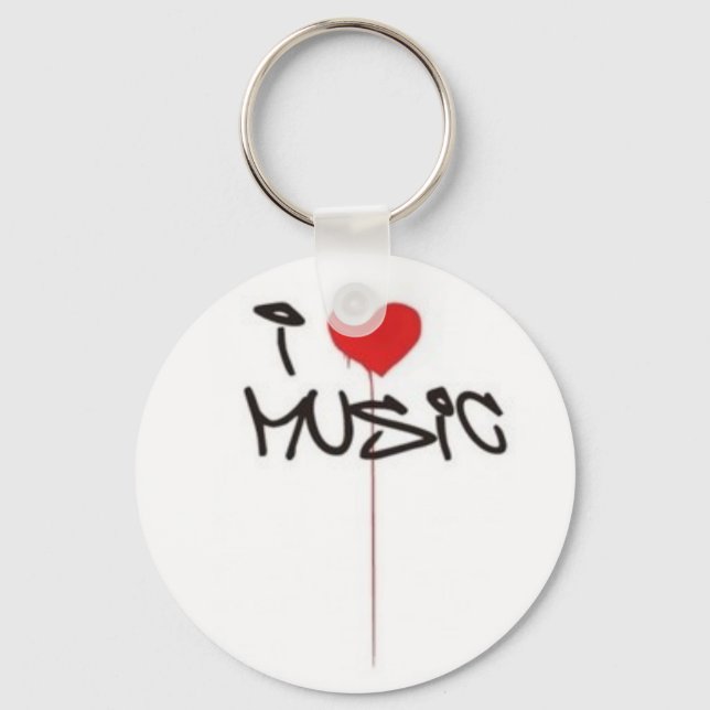 Llavero Me encanta la música (Anverso)
