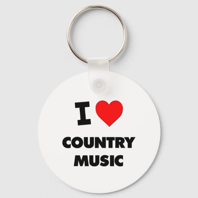 Llavero Me encanta la música country (Anverso)