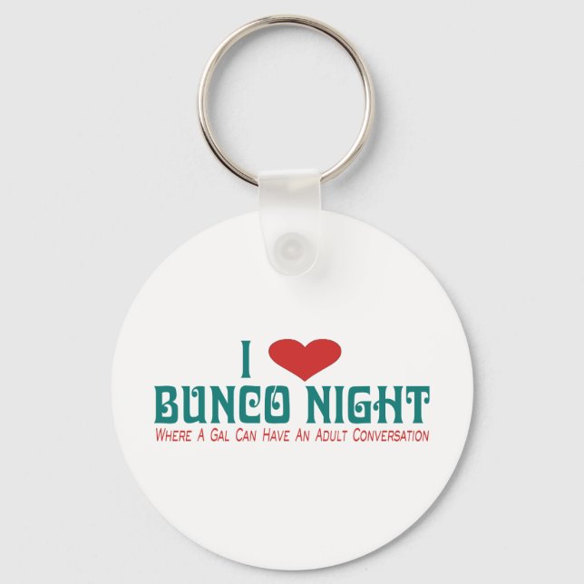 Llavero me encanta la noche de bunco (Anverso)