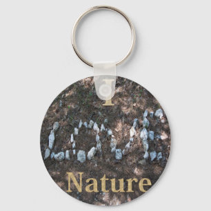 Llavero Me encanta la ropa y regalos de la naturaleza