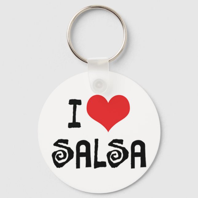 Llavero Me encanta la salsa del corazón (Anverso)