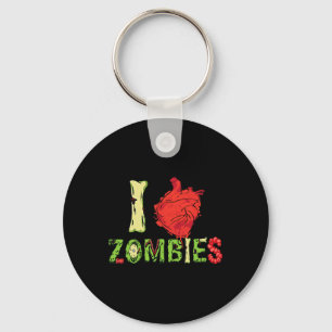 Llavero Me Encanta La Tipografía Zombie Hecha De Zombis Pa