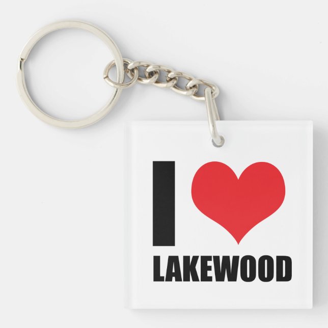 Llavero Me encanta Lakewood (Frente)