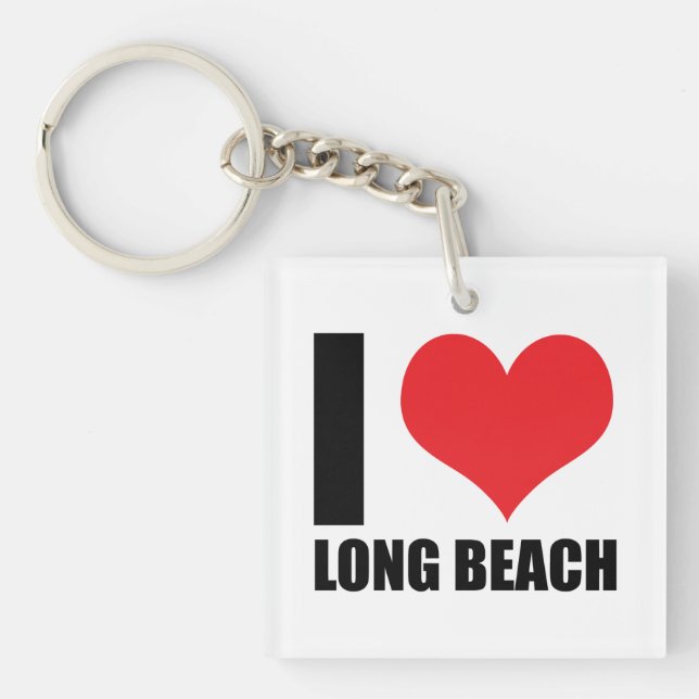 Llavero Me encanta Long Beach (Frente)