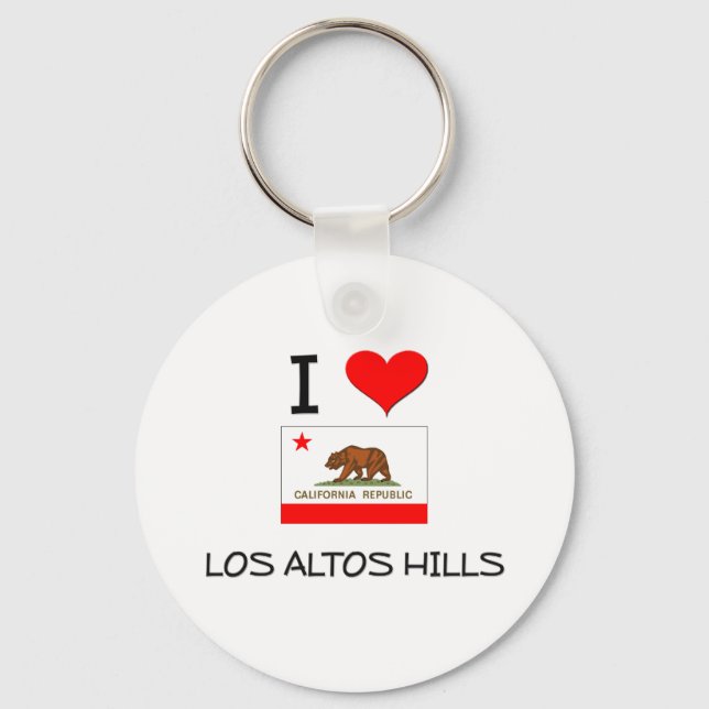 Llavero Me encanta LOS ALTOS HILLS California (Anverso)