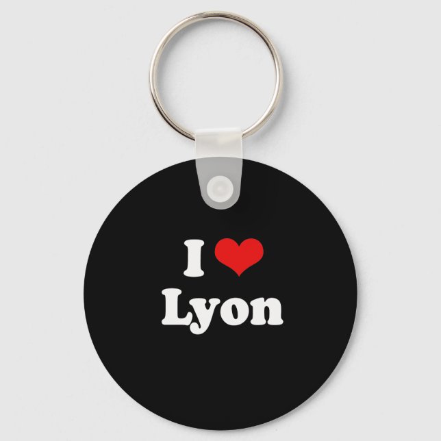 Llavero Me Encanta Lyon Tshirt White Tshirt (Anverso)