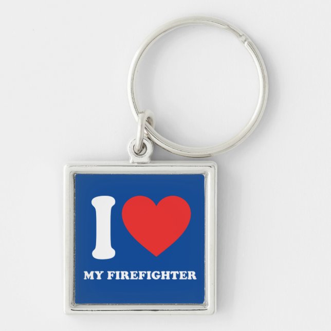 Llavero Me Encanta Mi Bombero (Frente)