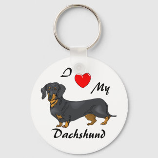 Llavero Me encanta mi cadena Dachshund