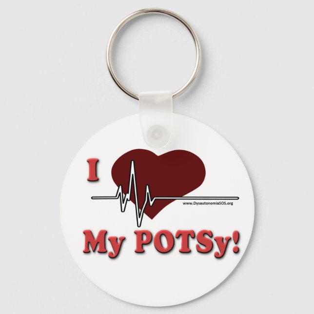 Llavero Me encanta mi cadena de teclas POTSy (Anverso)