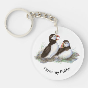 Llavero Me encanta mi cita falsa de Puffin