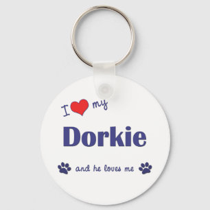 Llavero Me encanta mi dorkie (perro macho)