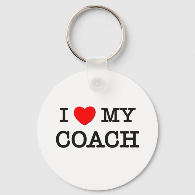 Llavero Me encanta mi entrenador (Anverso)