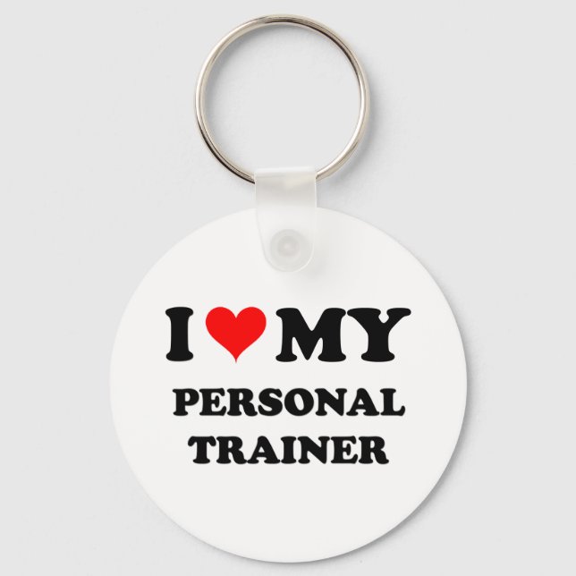 Llavero Me encanta mi entrenador personal (Anverso)
