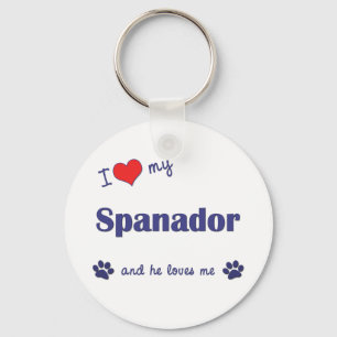Llavero Me encanta mi español (perro macho)