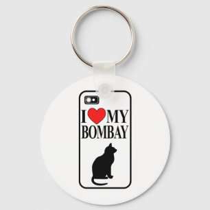 Llavero Me encanta mi gato Bombay