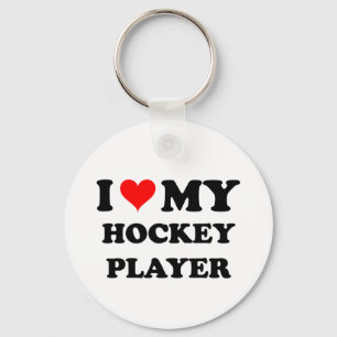 Llavero Me encanta mi jugador de hockey