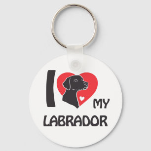 Llavero Me encanta mi Labrador - Diseño leal para amantes 