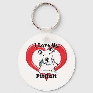 Llavero Me encanta mi logo de PitBull