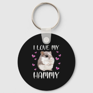 Llavero Me encanta mi Mascota de Hammy Cute Chino Enano Ha