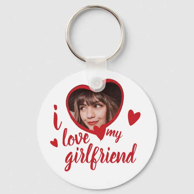 Llavero me encanta mi novia personalizar (Anverso)