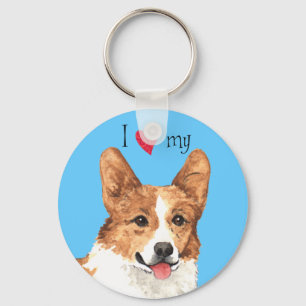 Llavero Me encanta mi Pembroke Welsh Corgi