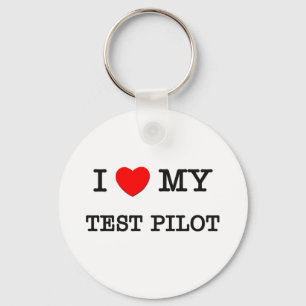 Llavero Me encanta mi PILOTO DE PRUEBA