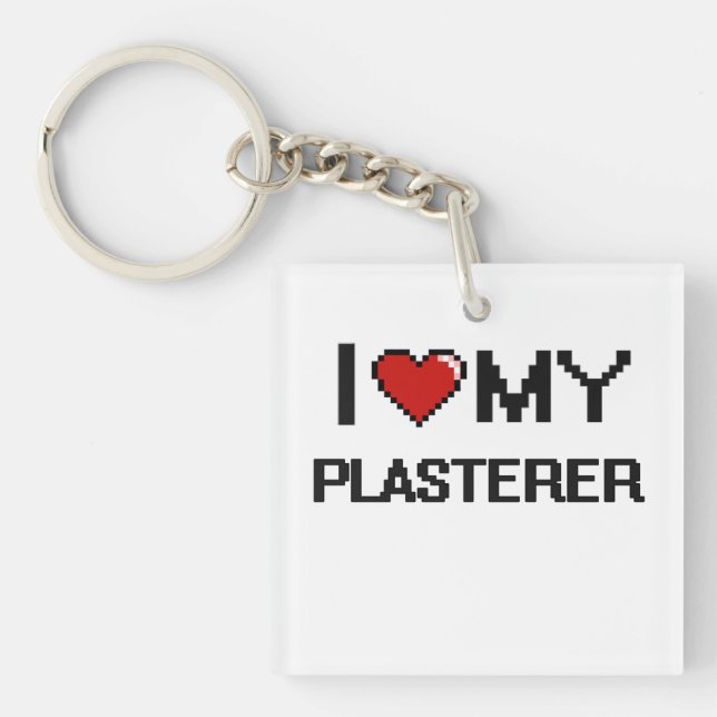 Llavero Me encanta mi Plasterer (Frente)