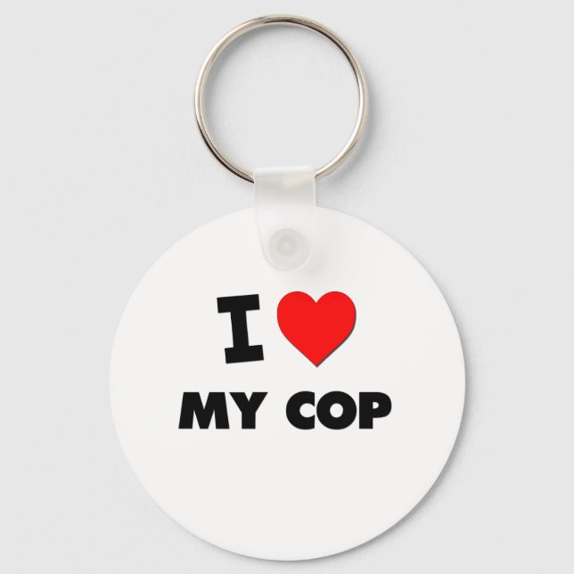 Llavero Me encanta mi policía (Anverso)