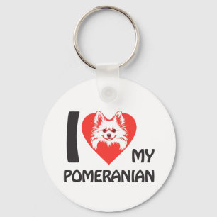 Llavero Me Encanta Mi Pomerania - Un regalo de amante de l