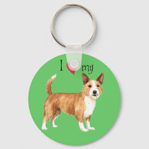 Llavero Me encanta mi portugués Podengo Pequeno