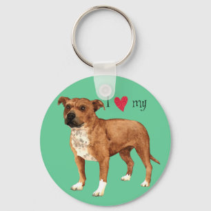 Llavero Me encanta mi Staffordshire Bull Terrier