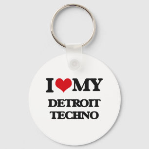 Llavero Me encanta mi TECNOLOGÍA DETROIT