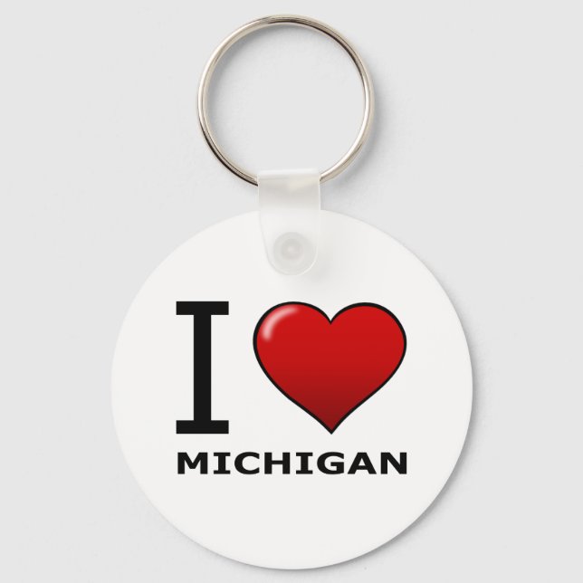 LLAVERO ME ENCANTA MICHIGAN (Anverso)