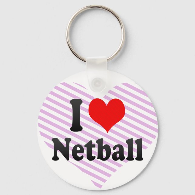 Llavero Me encanta Netball (Anverso)