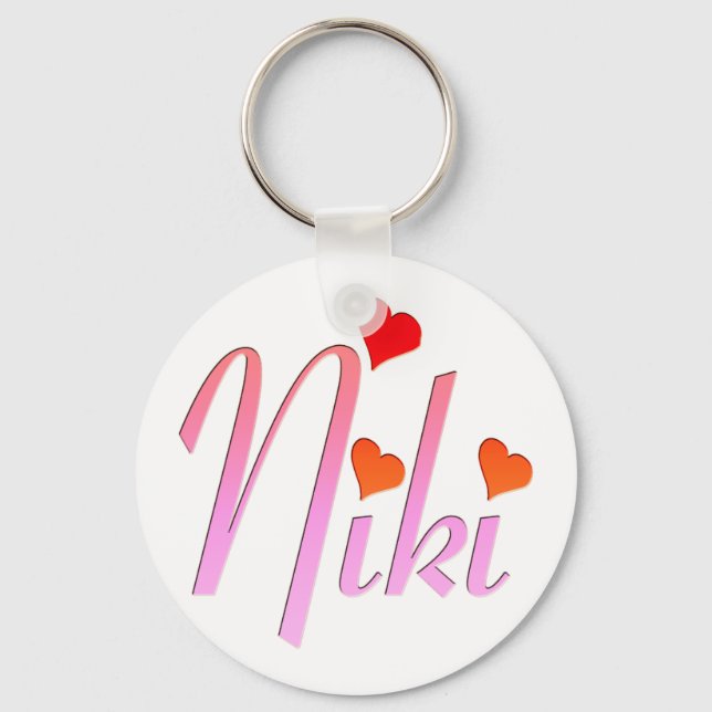 Llavero Me encanta Niki Keychain (Anverso)