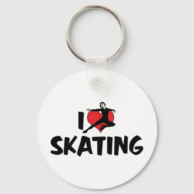 Llavero Me Encanta Patinar (Anverso)