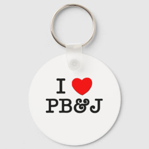 Llavero Me encanta PB&J ( comida )