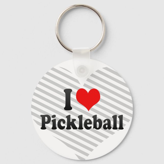 Llavero Me encanta Pickleball (Anverso)