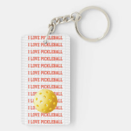 Llavero ME ENCANTA PICKLEBALL Textos Juego de deportes Bal