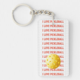 Llavero ME ENCANTA PICKLEBALL Textos Juego de deportes Bal