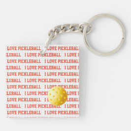Llavero ME ENCANTA PICKLEBALL Textos Juego de deportes Bal