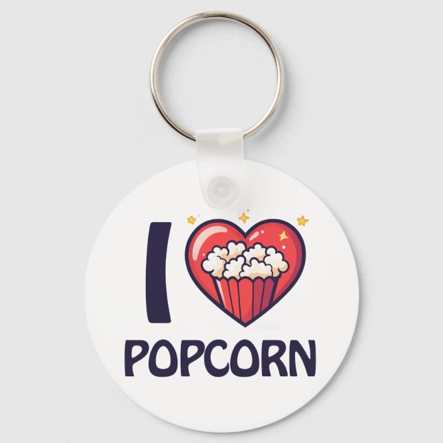 Llavero Me encanta Popcorn (Anverso)