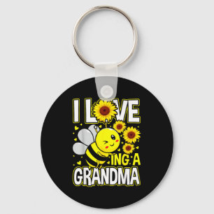 Llavero Me encanta ser una abeja girasol abuela, día de la