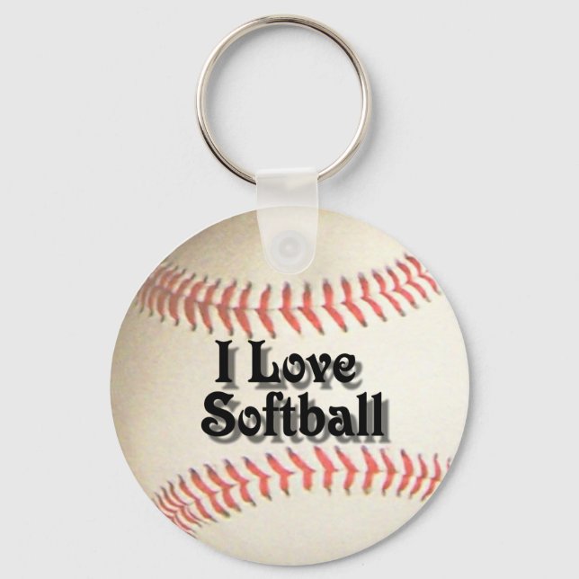 LLAVERO ME ENCANTA SOFTBALL-KEYCHAIN (Anverso)