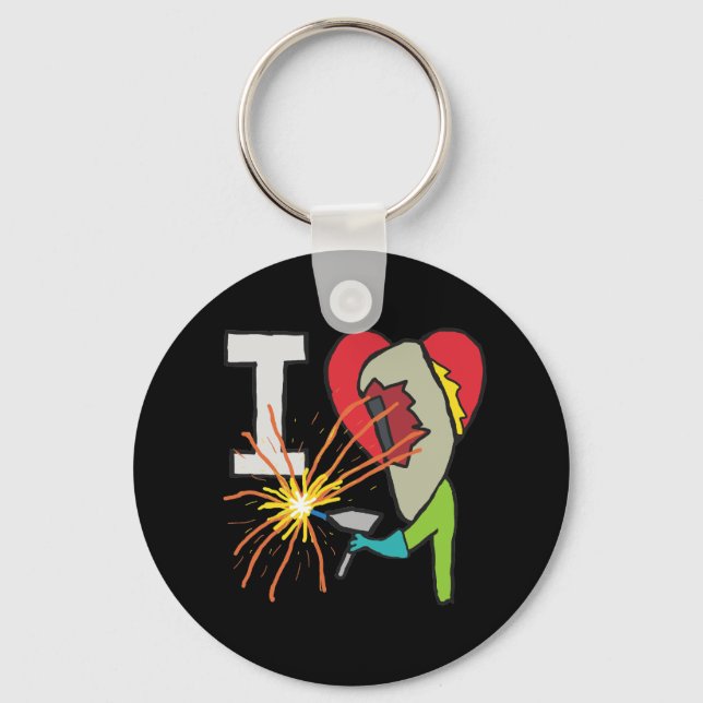 Llavero Me encanta soldar (Anverso)