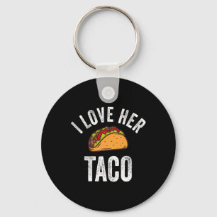 Llavero Me encanta su camiseta de taco, es gracioso Cinco 