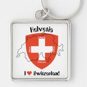 Llavero Me encanta Suiza Schlüsselanhänger