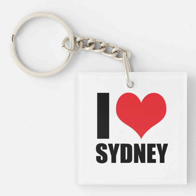 Llavero Me encanta Sydney (Frente)