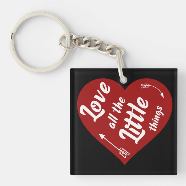 Llavero me encanta todo el diseño de pequeñas cosas (Frente)