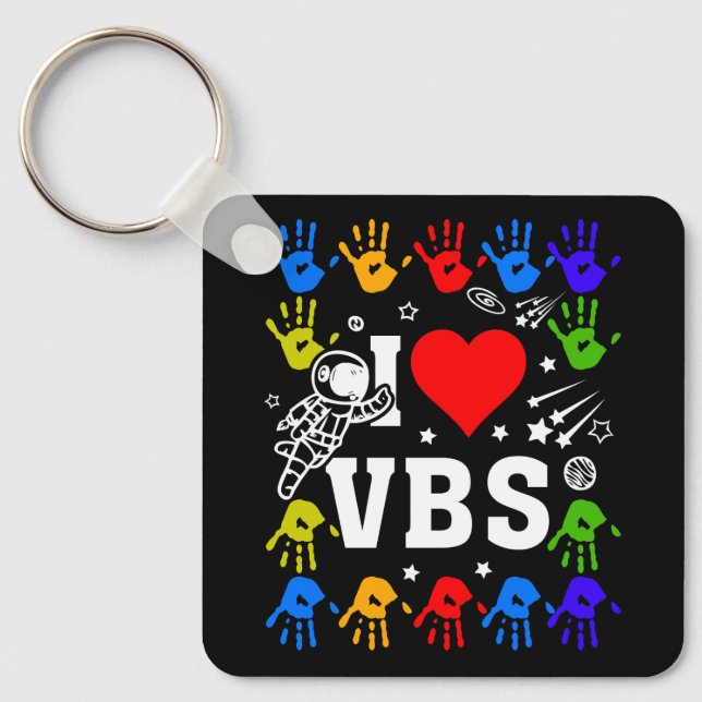 Llavero Me encanta VBS vacaciones de verano Escuela de Bib (Anverso)